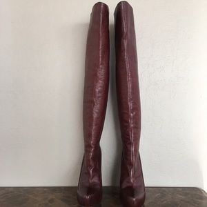 All leather over the knee boots — New